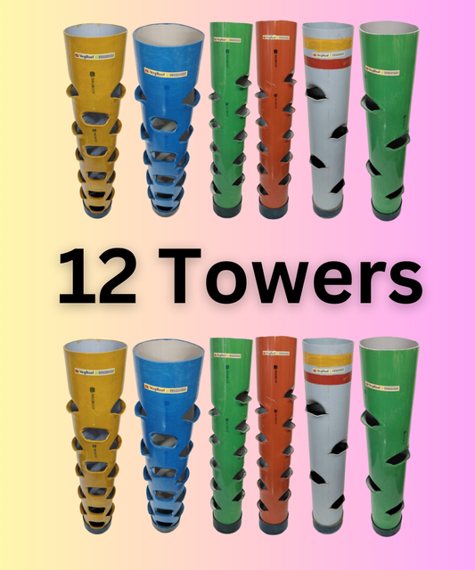 Set of 12 Vegetable Towers