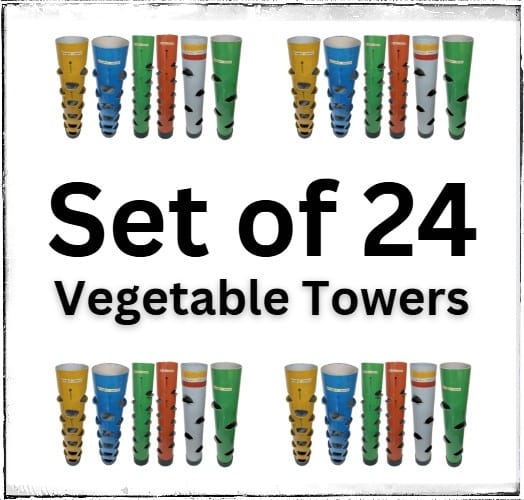 Set of 24 Vegetable Towers