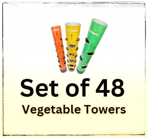 Set of 48 Vegetable Towers